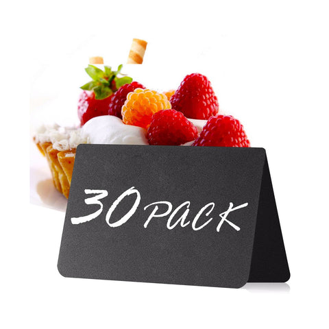 30 Pack Mini Chalkboard Signs V Type