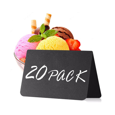 20 Pack Mini Chalkboard V Signs