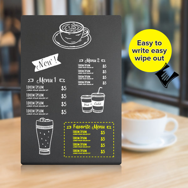 Mini Tabletop Chalkboard Sign 6 x 8.2 inch