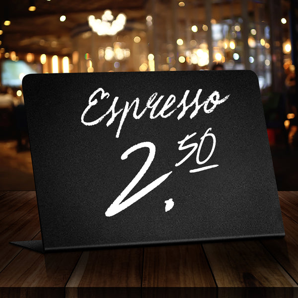 Mini chalkbord tent sign