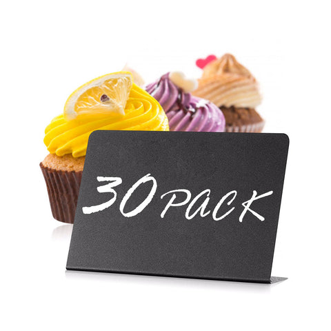 30 Pack Mini Chalkboard Signs